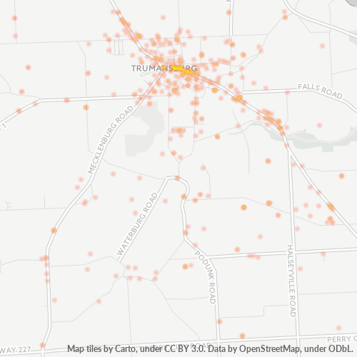 14886 Business Density Heatmap