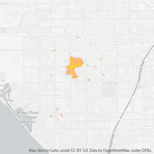 92655 Business Density Heatmap