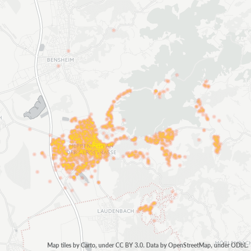 64646 Standortdichte-Heatmap