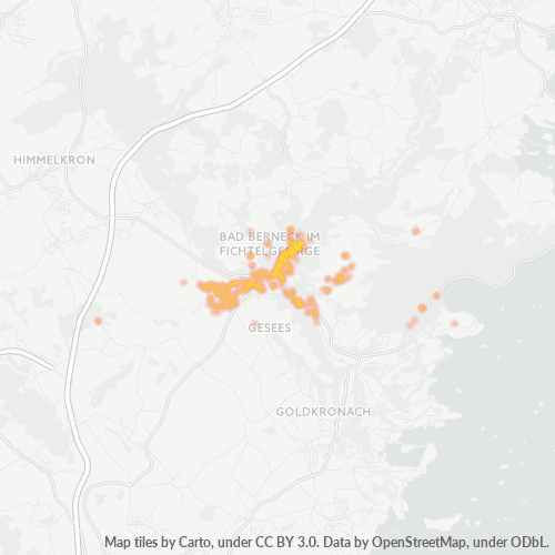 Heatmap für plz 95460