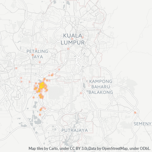 47160 Business Density Heatmap