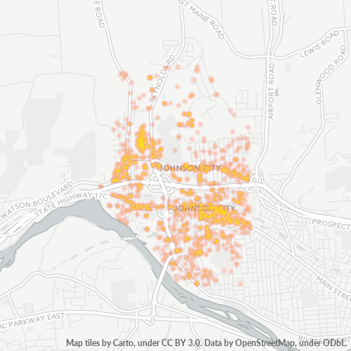 13790 Business Density Heatmap