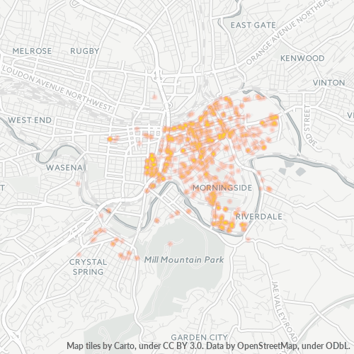 24013 Business Density Heatmap