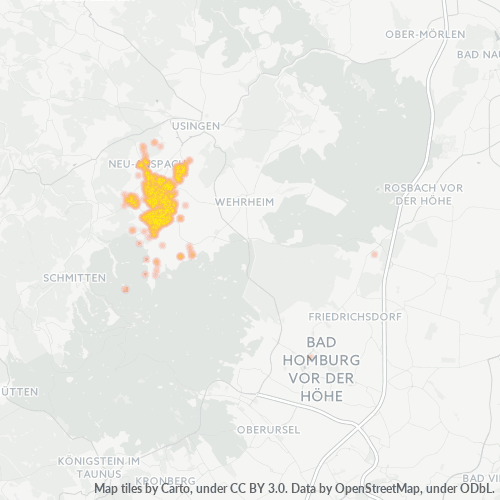 Heatmap für plz 61267