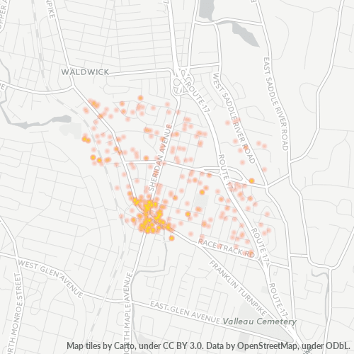 07423 Business Density Heatmap