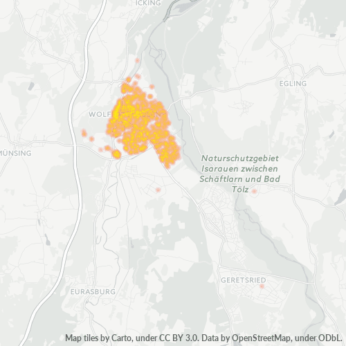Heatmap für plz 82515