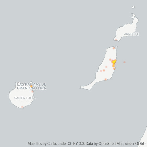 35600 Mapa de densitat de negocis 35600 Mapa de densitat de negocis