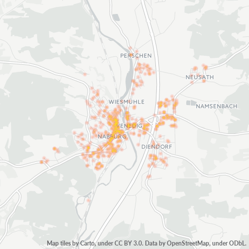 Heatmap für plz 92507