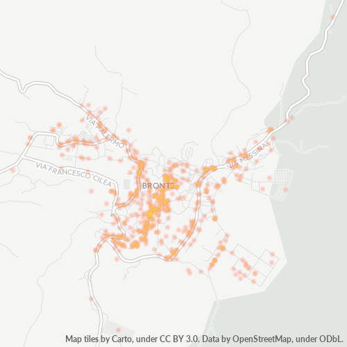Mappa di calore per cap 95034