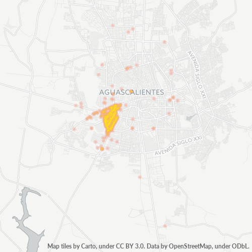 20210 Mapa de calor de densidad empresarial