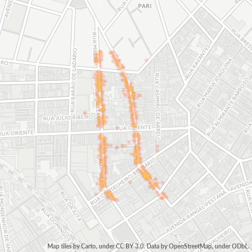 03011-000 Mapa de calor de densidad empresarial