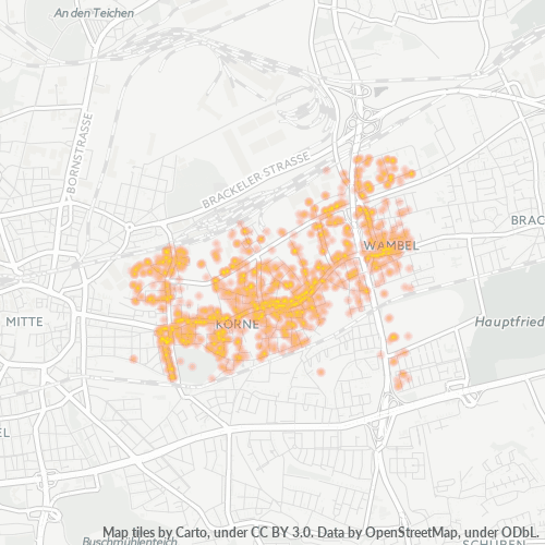 Heatmap für plz 44143