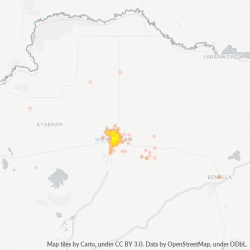 3630 Business Density Heatmap