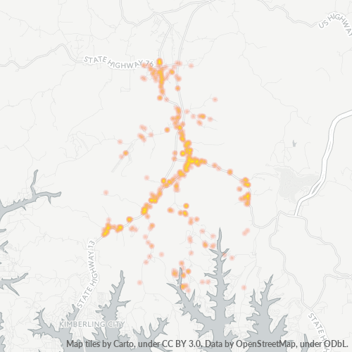 65737 Business Density Heatmap