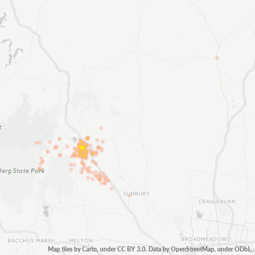 3437 Business Density Heatmap