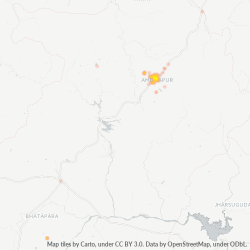 497001 Business Density Heatmap