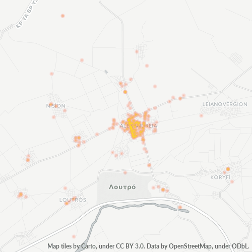593 00 Χάρτης θερμότητας πυκνότητας επιχείρησης