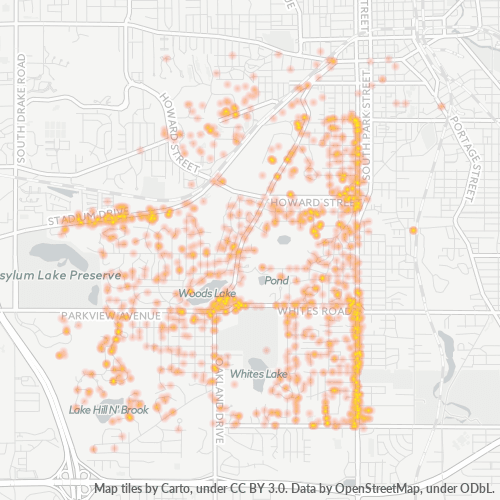 49008 Business Density Heatmap