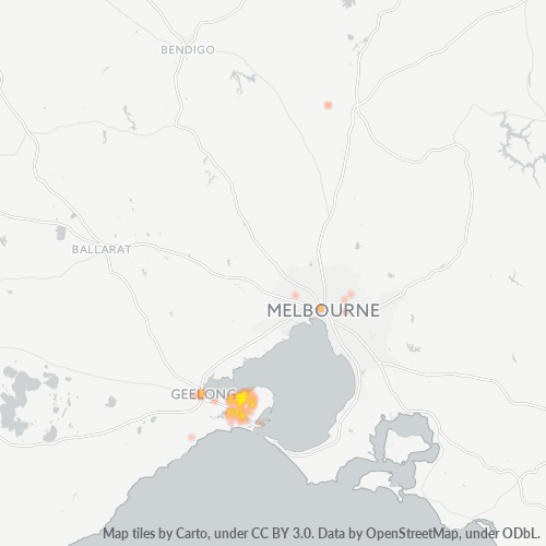 3222 Business Density Heatmap