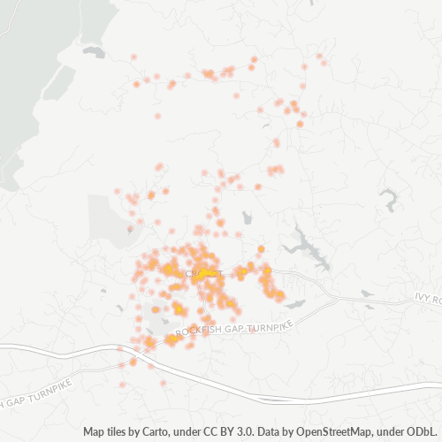 22932 Business Density Heatmap