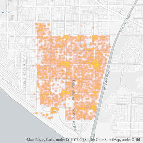 92646 Business Density Heatmap