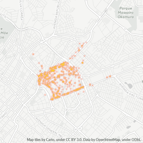 78008-000 Mapa de calor de densidad empresarial