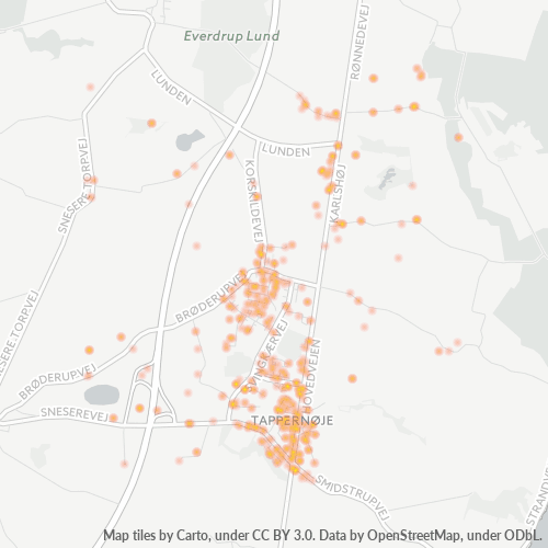 4733 Heatmap over forretningstæthed