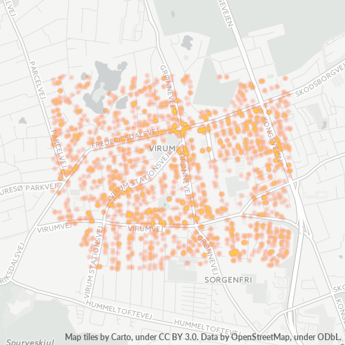 2830 Heatmap over forretningstæthed