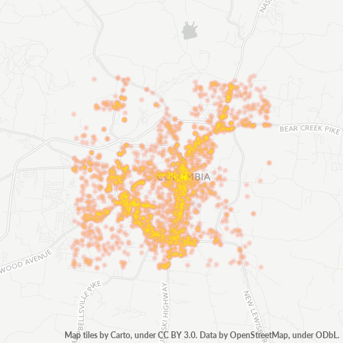 38401 Business Density Heatmap