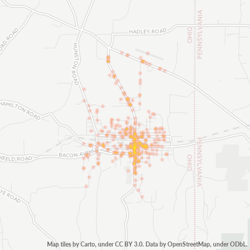 44413 Business Density Heatmap