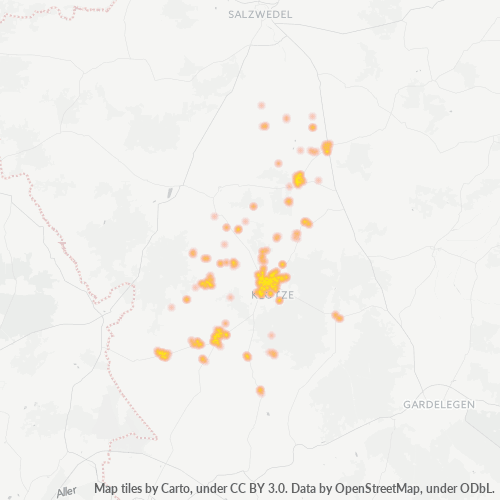Heatmap für plz 38486