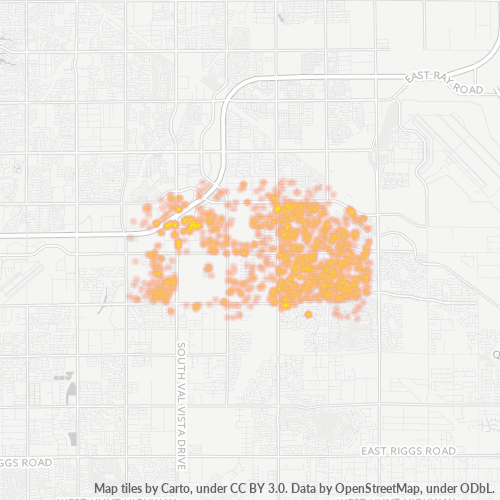 85297 Business Density Heatmap