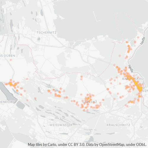 Heatmap für plz 02953