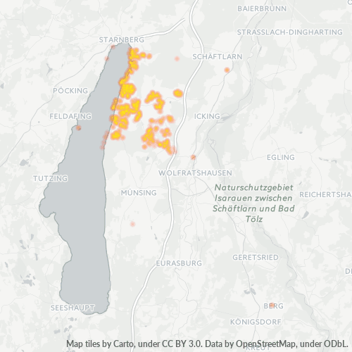 Heatmap für plz 82335