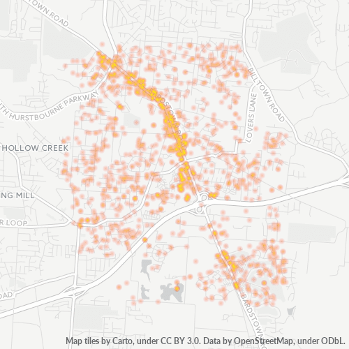 40291 Business Density Heatmap