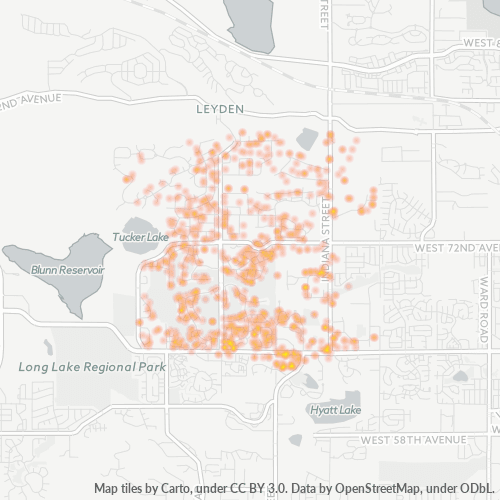 80007 Business Density Heatmap