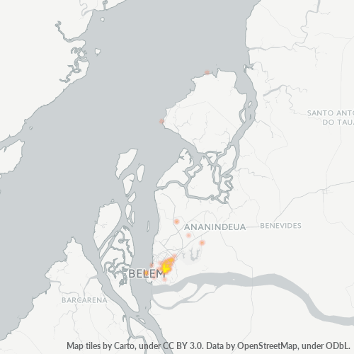 66090-000 Mapa de calor de densidad empresarial