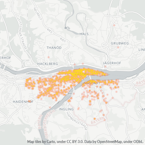 Heatmap für plz 94032
