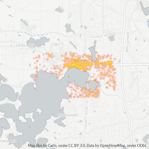 55391 Business Density Heatmap