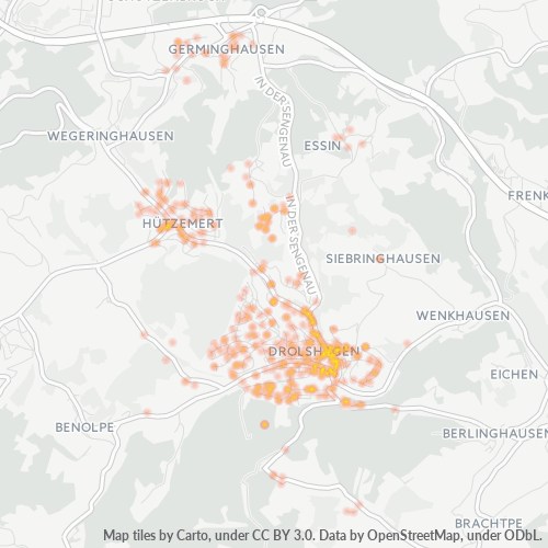 Heatmap für plz 57489