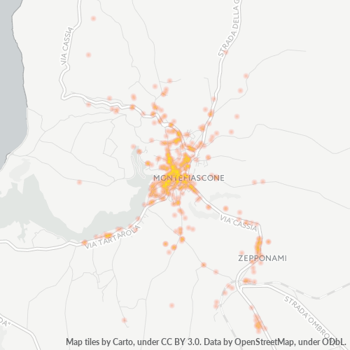 Mappa di calore per cap 01027