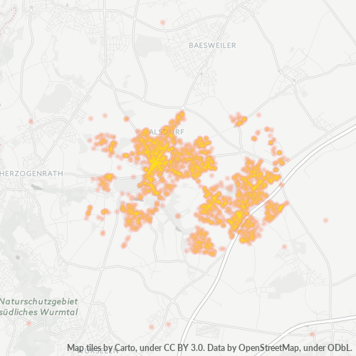 Heatmap für plz 52477