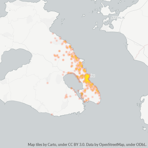 811 00 Χάρτης θερμότητας πυκνότητας επιχείρησης