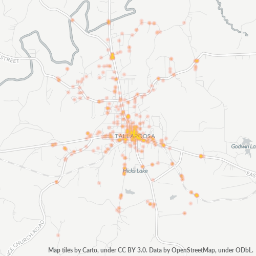30176 Business Density Heatmap