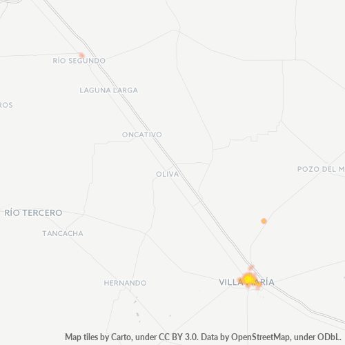 5900 Mapa de calor de densidad empresarial
