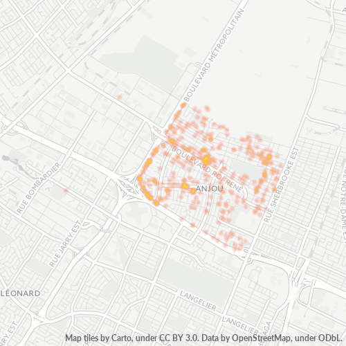 H1K Thermocarte de densité d'activité