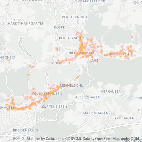 51645 Standortdichte-Heatmap