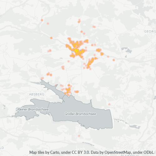 Heatmap für plz 91174