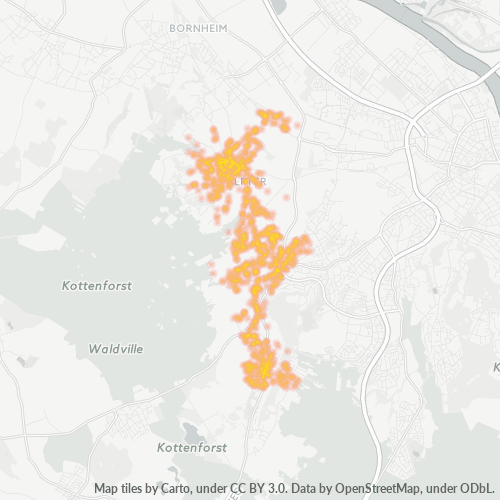 Heatmap für plz 53347