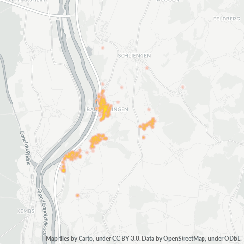 Heatmap für plz 79415